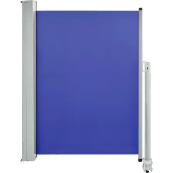 Markýza Boční markýza 100 x 0-300 cm, modrá zástěna + šedý stojan