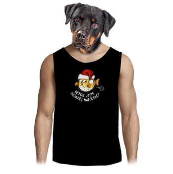 Pánské tílko Bastard Jsem nafouklej pánské tílko Black