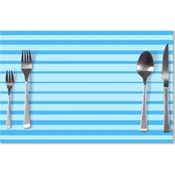 prostírání Sablio Prostírání Světle modré pruhy: 40x30cm