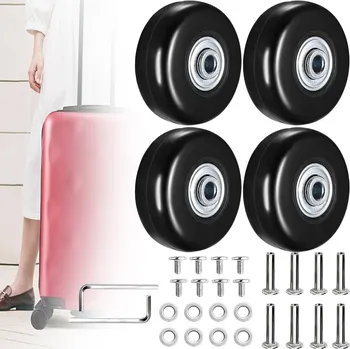Sada koleček pro kufr, náhradní díly pro opravu zavazadel, tašek a kufrů, 4 ks