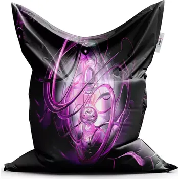 Sedací pytel Sablio Sedací vak Classic Fialová abstrakce - 150x100 cm