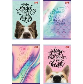 Sešit Unipap sešit A4, 32 listů, linkovaný, pro dívky - pejsek