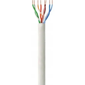 Síťový kabel Techly Profesionální UTP kabel kroucená dvoulinka Cat 5e, měděné vodiče (CCA), 1m, šedý, SOHO