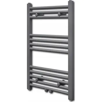 Radiátor Koupelnový radiátor vodní šedý 500 x 764 mm, 293 W, 12 trubek
