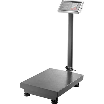 Vevor Digitální plošinová váha 300 kg, 50 g, lb/kg, tára, cena, ac/dc