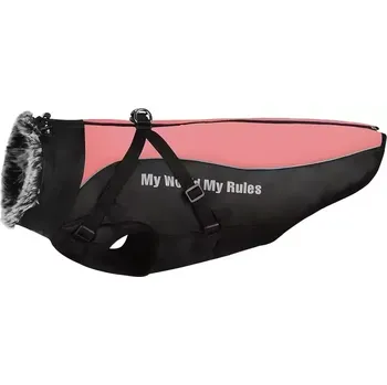 Obleček pro psa Zimní bunda pro psy s postrojem – teplá zimní bunda pro střední a velké psy - 2XL