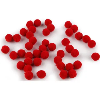 Bambulka mini Ø8 mm, velké, 2 červená