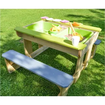 Dětský zahradní nábytek Wendi Toys Dřevěná sedací souprava – Wendi Toys Donkey