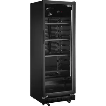 Lednice Chladnička na nápoje se skleněnými dveřmi, černá, Saro, model GTK 360