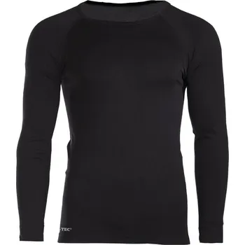 Pánské tričko Mil-Tec sportovní tričko s dlouhým rukávem kulatý výstřihem černé barvy, velikost L/XL