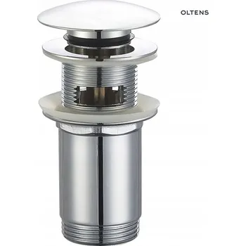 Sifon Zátka s přepadem klik-klak kulatý Oltens stříbrná