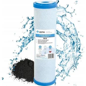 Filtrace vody USTM FILTRAČNÍ VLOŽKA ZLEPŠUJÍCÍ VODU, UHLÍKOVÝ BLOK 10" AKTIVNÍ UHLÍ BL10