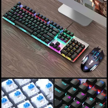 HERNÍ SADA KLÁVESNICE A MYŠI PRO HRÁČE, KONFIGUROVATELNÉ RGB