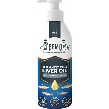 BEMO Tresčí játrový olej Atlantic - rybí tuk z jater tresky pro psy a kočky 250ml