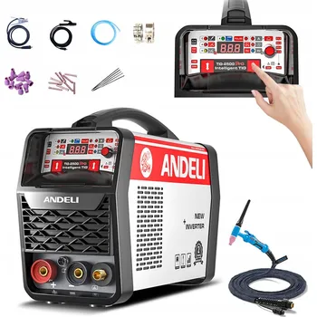 Svářečka Invertorová svářečka IGBT MIG FLUX MMA TIG HOT 205A TIG-250G PRO LED