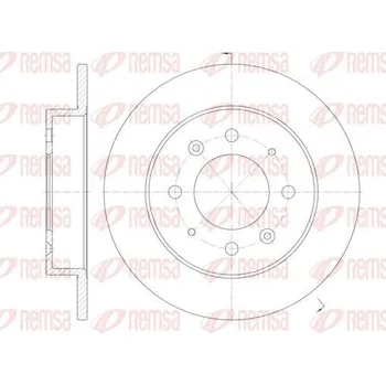 Brzdový kotouč Brzdový kotouč REMSA 6874.00