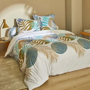 Blancheporte Povlečení Fosilie zn. Columbie s potiskem rostlin, bavlna Velikost: jednolůžko 140x200 + 70x90 cm