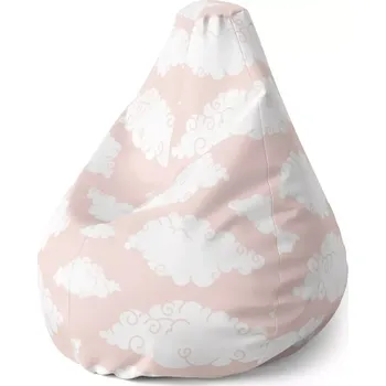 Sedací pytel Sablio Sedací vak Pear Oblaka: 140 x 100 x 25 cm