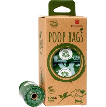toaleta pro psa Pet Supplies Sáčky na psí exkrementy 8x15 zelené
