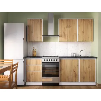 Kuchyňská linka Casarredo Kuchyně NUEVA A 160 bílá/apalačský dub