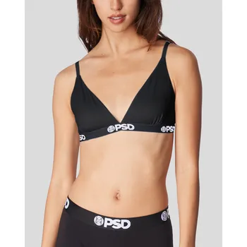 Souprava dámského spodního prádla PSD Modal Solids Black Women Triangle Bralette Velikost: S