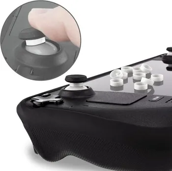 Herní konzole Epessa 10 ks krytů joysticků pro Steam Deck, elastický silikonový ochranný kryt kompatibilní se