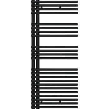 Radiátor Zehnder Radiátor Zehnder Forma Asym 116,1x49,6 cm, pravý, vnější připojení, RAL 0557 black matt, LFAR-120-050-0557 LFAR-120-050-0557