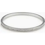 Ocelový pevný náramek se zirkony Elegant Line