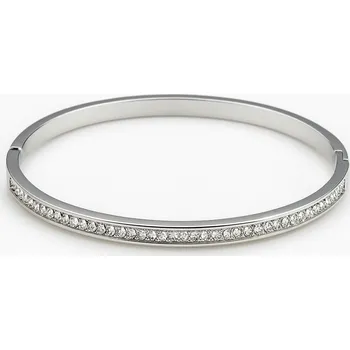 Náramek Ocelový pevný náramek se zirkony Elegant Line