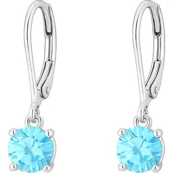 Náušnice Náušnice Swarovski Rivoli - Tyrkysová