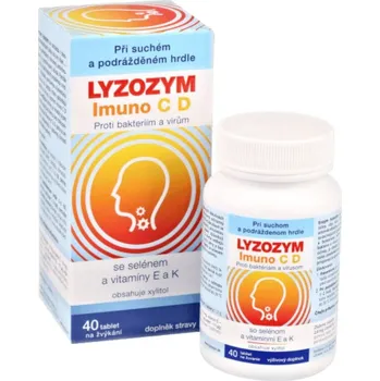 Lyzozym Imuno C D 40 žvýkacích tablet