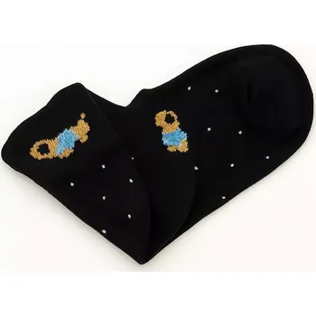 Obleček pro psa Dámské ponožky s psím motivem – roztomilý design - Černá