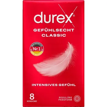 Durex - Latexové kondomy se zásobníkem 8 ks