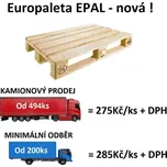 Nová dřevěná paleta EPAL 1200 x 800 mm