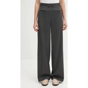 Dámské kalhoty Kalhoty s vlnou MM6 Maison Margiela S52KA0538.S47848.860M šedá 90X, vel. L