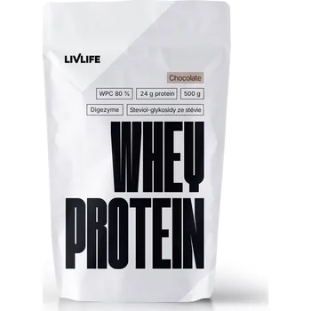 Protein Livlife WHEY protein&nbsp;čokoláda&nbsp;500&nbsp;g
