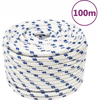 Lany Bílé polypropylenové lano 14 mm, 100 m, nosnost 1275 kg