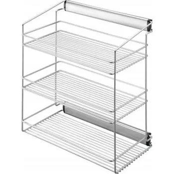 Věšák VÝSUVNÝ VĚŠÁK S BOČNÍ POLICÍ NA OBLEČENÍ 502 mm