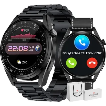 Chytré hodinky Chytré hodinky GIEWONT Vertex SmartCall GW450-2 Carbon/Carbon Leather NEPLATÍ