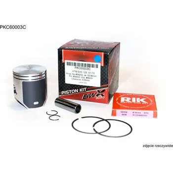 Píst motoru BEARING WORX píst KTM (2T) SX 125 (SX125) 01-23, EXC 125 (EXC125) 01-16, HUSQVARNA TC 125 14-22, TE 125 14-16 BETA RR 125 18-19 (53,96mm) kroužky RIK 2 kusy (BEARING WORX píst KTM (2T) SX 125 (SX125) 01-23, EXC 125 (EXC125) 01-16, HUSQVARNA TC 125 14-22,