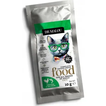 Krmivo pro kočku Dr. Malou Krmivo pro kočky kuře / losos 10 g