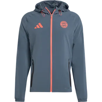 Pánská větrovka Bunda s kapucí adidas FC Bayern Tiro25 Competition Vis Tech Travel Jacket jv5343 Velikost M