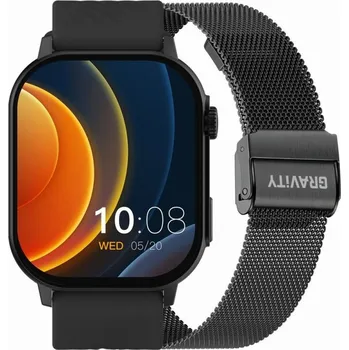 Chytré hodinky SMARTWATCH UNISEX GRAVITY GT15-1 - VOLÁNÍ BLUETOOTH, DODATEČNÝ PÁSEK (sg029a) Barva (Varianta): tay-52126-uniw