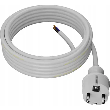 elektrický kabel AWTOOLS Kabel s vidlicí 3m 3x1,5 BÍLÝ H05VV-F