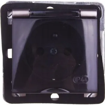 Elektrická zásuvka Stříbrná nástěnná Elektrická Zásuvka Ospel