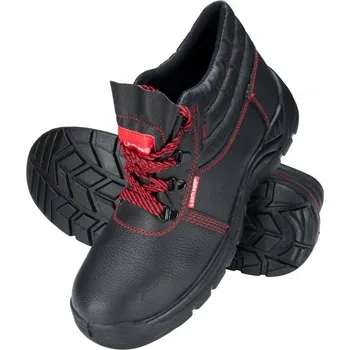 Pracovní obuv KOŽENÉ PRACOVNÍ BOTY ČERNÉ O1 SRC VEL. 41 BEZ OCELOVÉ ŠPIČKY LAHTI PRO