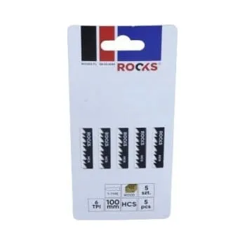 Pilový plátek Pilový List do přímočaré pily HCS, typ T, na dřevo, 5 ks