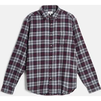 Pánská košile KOŠILE WOOLRICH LIGHT FLANNEL SHIRT GREY CHECK