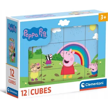 ostatní stavebnice Stavebnice prasátko Peppa 12 dílků 41195 Clementoni
