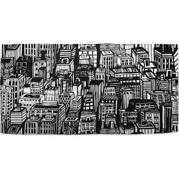 Osuška Sablio Ručník Kreslené mrakodrapy - 30x50 cm